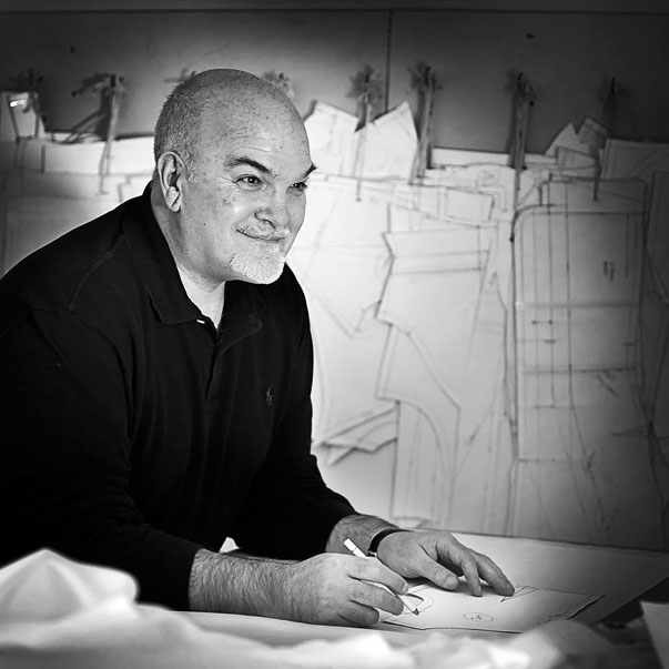 John McNamara one of Limerick's finest fashion designers caught in between projects for our Faces collection.  